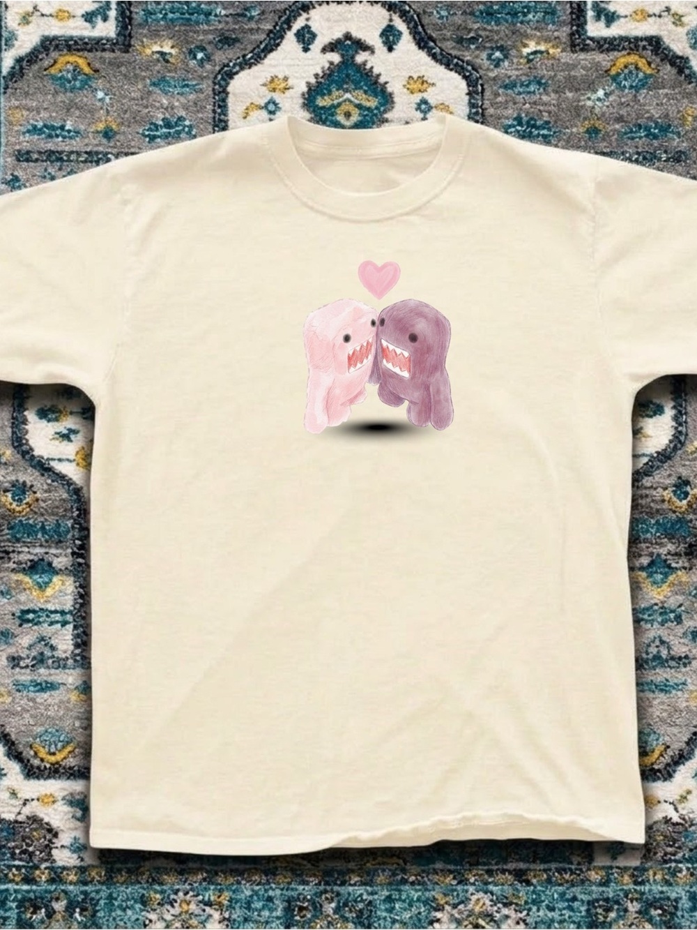Gildan Cute Love Hearts Graphic Tee